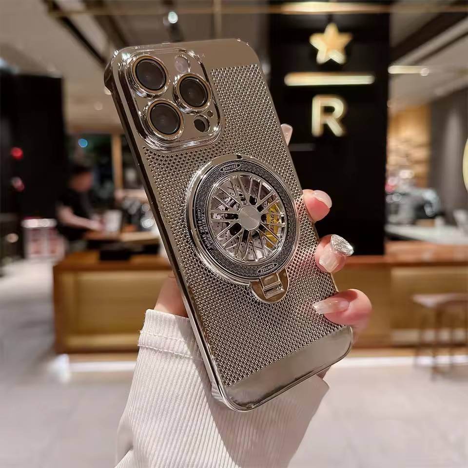 iPhone 15 Series Brilliant Spin Rotating Wheel Stand Case - Million Cases