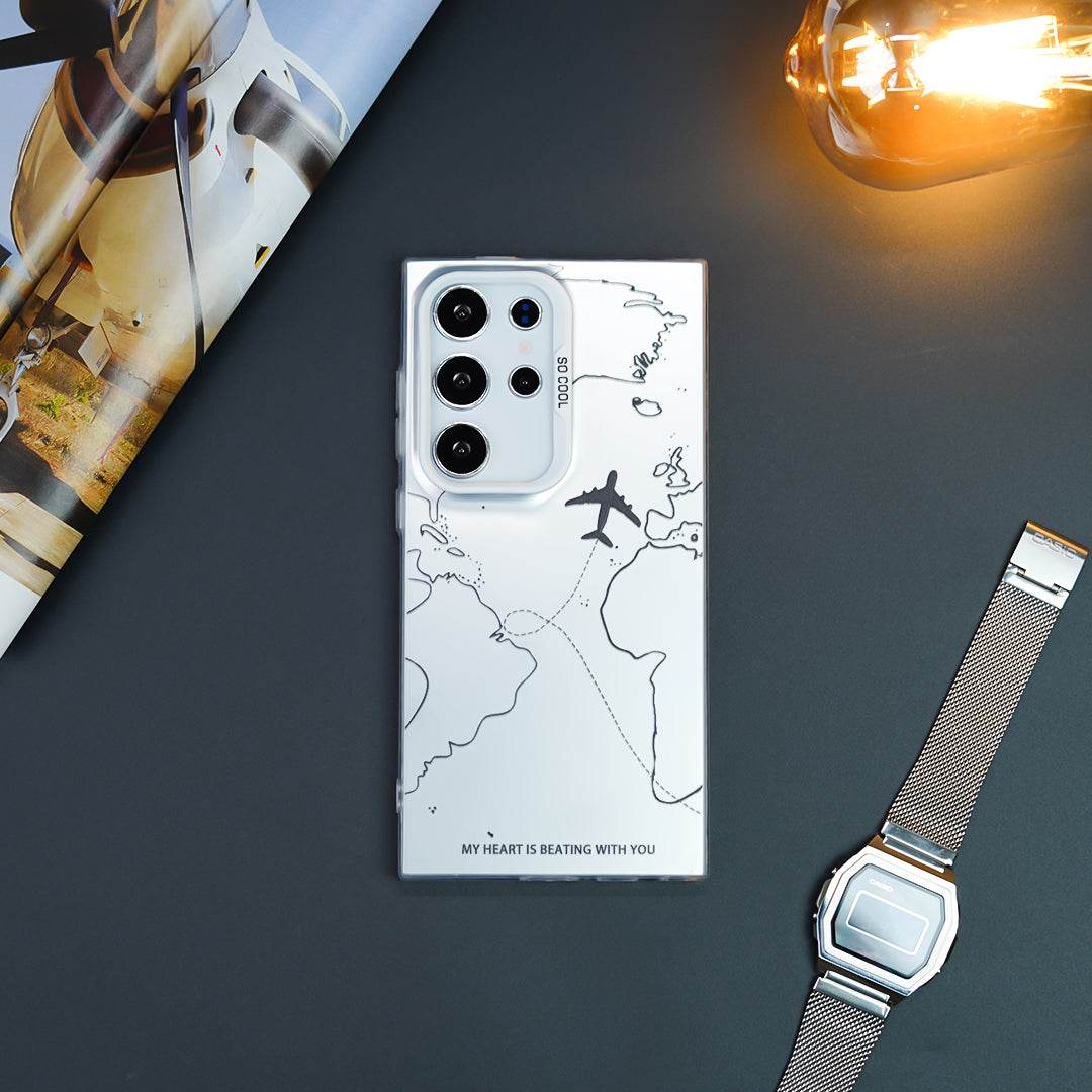 Travel Inspired Airplane Route Design Case - Samsung - Million Cases