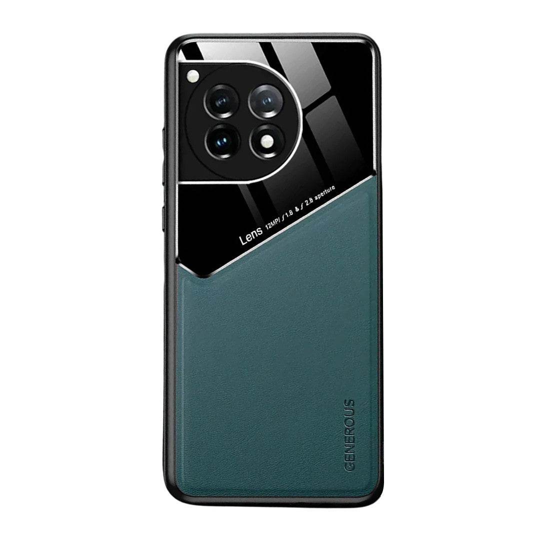 OnePlus 11R Vintage Leather Magnetic Holder Case - Million Cases