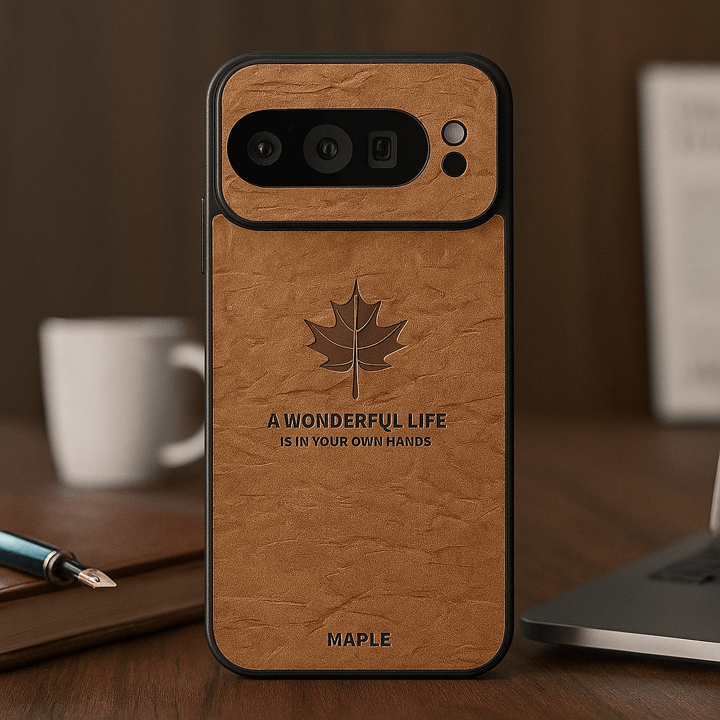 Vintage Maple Leaf Embossed Case - Google - Million Cases