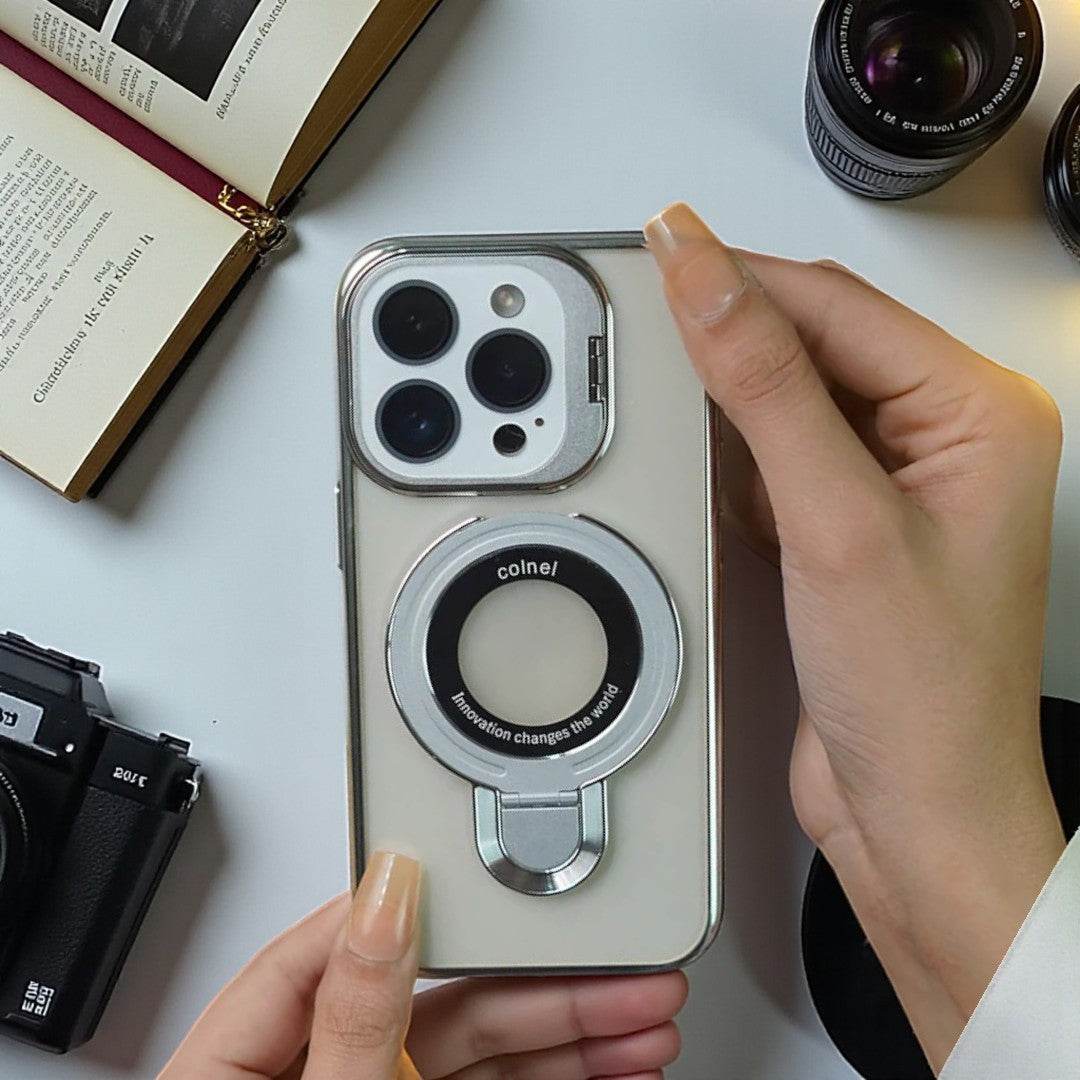 Crystal Ring Grip Lens Bracket Case - iPhone - Million Cases