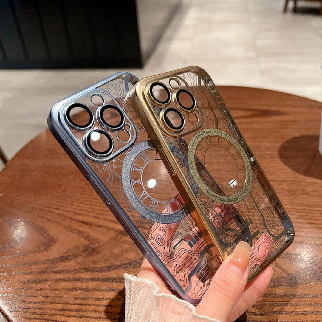 iPhone 13 Series Electroplated Clock Pattern Case - Million Cases