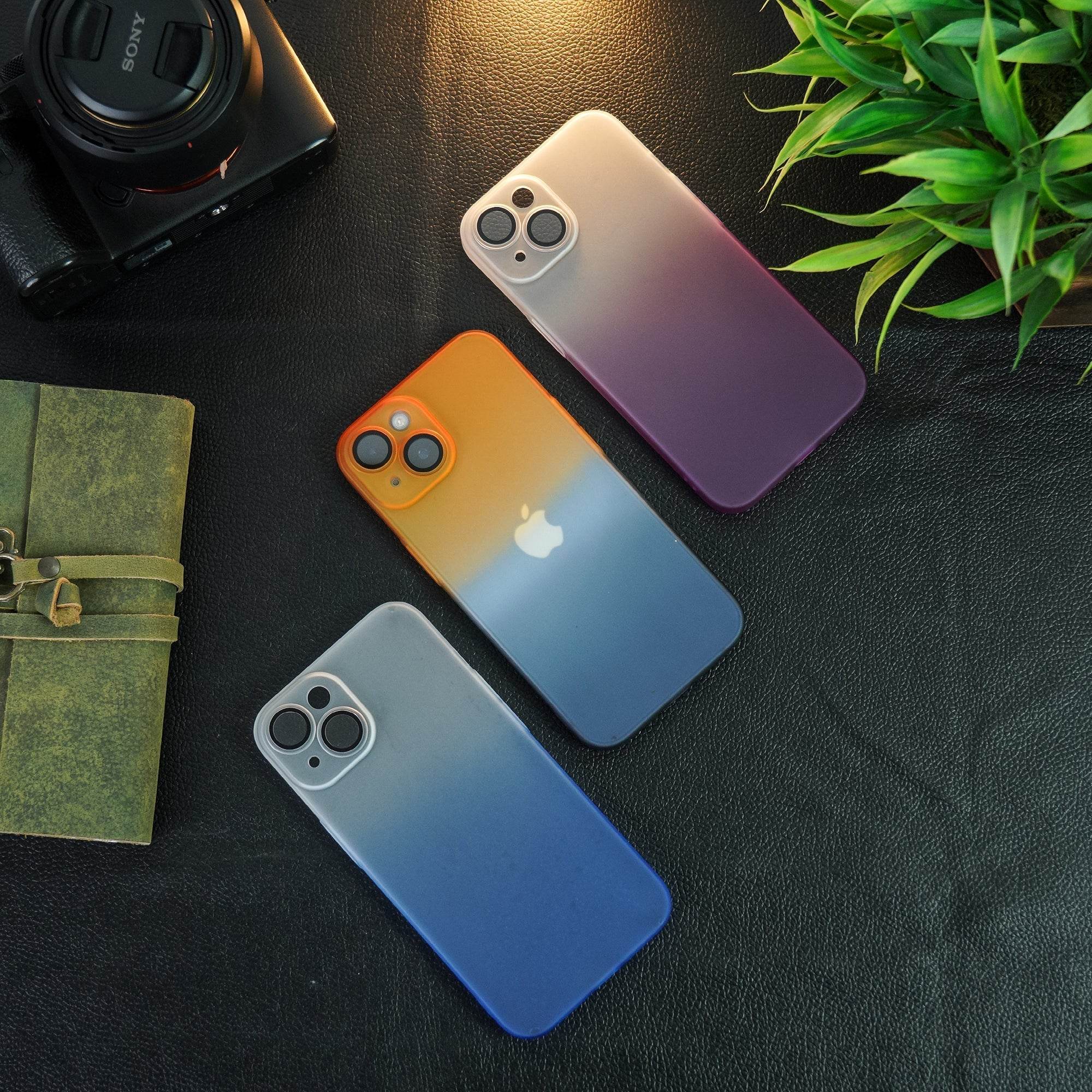 iPhone 14 Series Frosted Matte Gradient Back Case - Million Cases