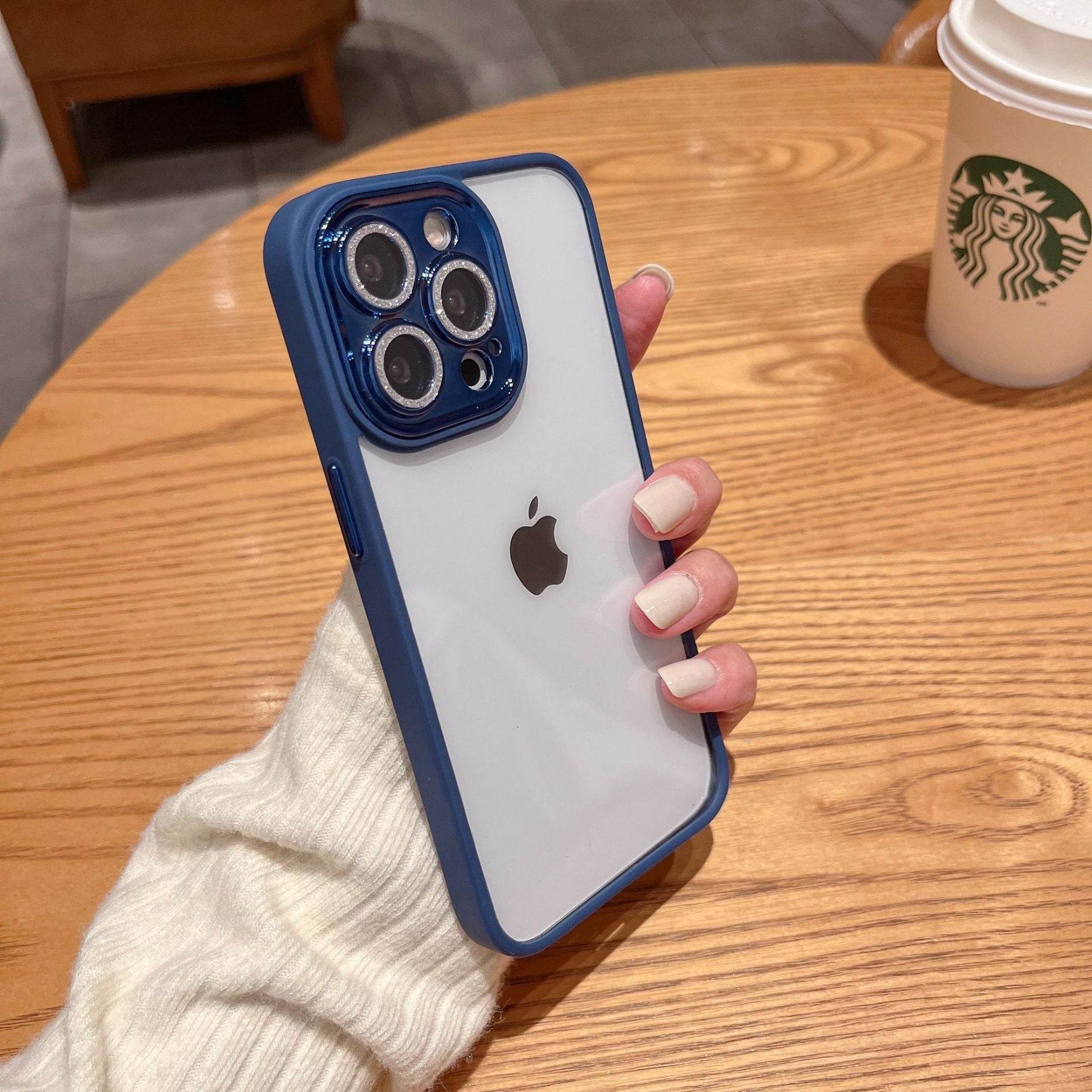iPhone 14 Series Diamond Camera Lens Clear Bumper Case - Million Cases
