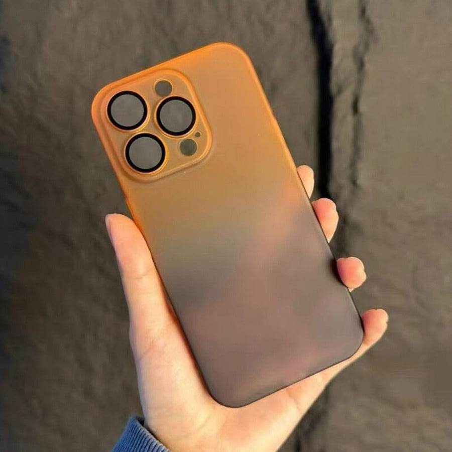 iPhone 14 Series Frosted Matte Gradient Back Case - Million Cases