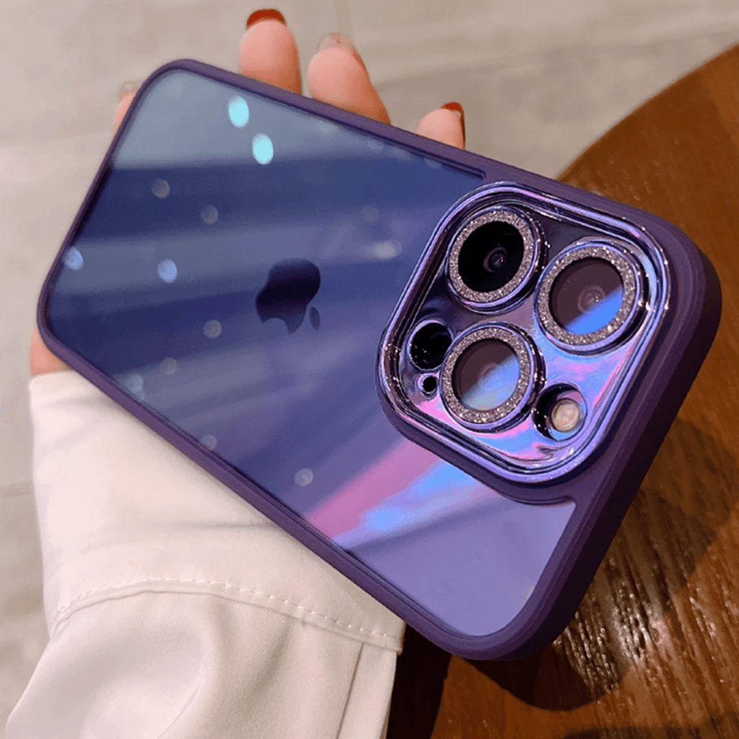 iPhone 14 Series Diamond Camera Lens Clear Bumper Case - Million Cases