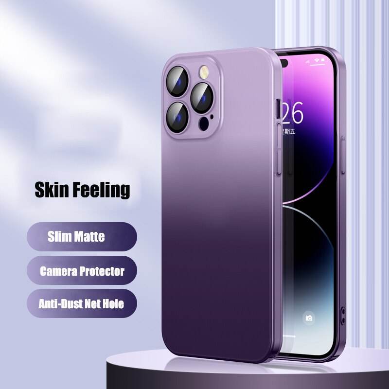iPhone 13 Series Frosted Matte Gradient Back Case - Million Cases