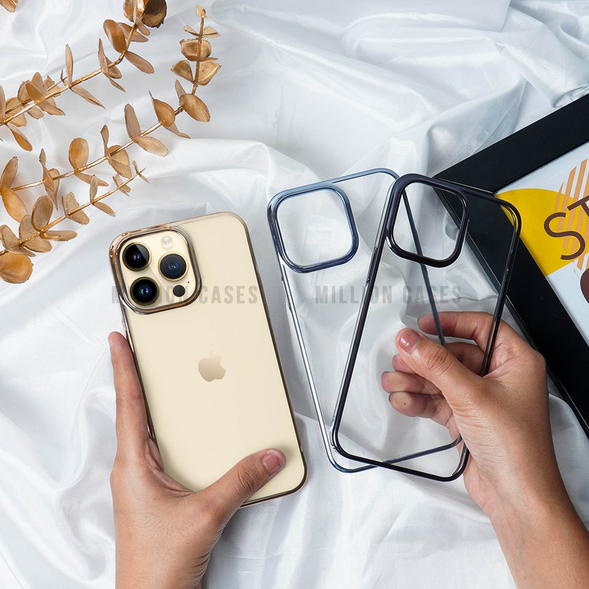 iPhone 14 Series Electroplating Clear Back Case - Million Cases