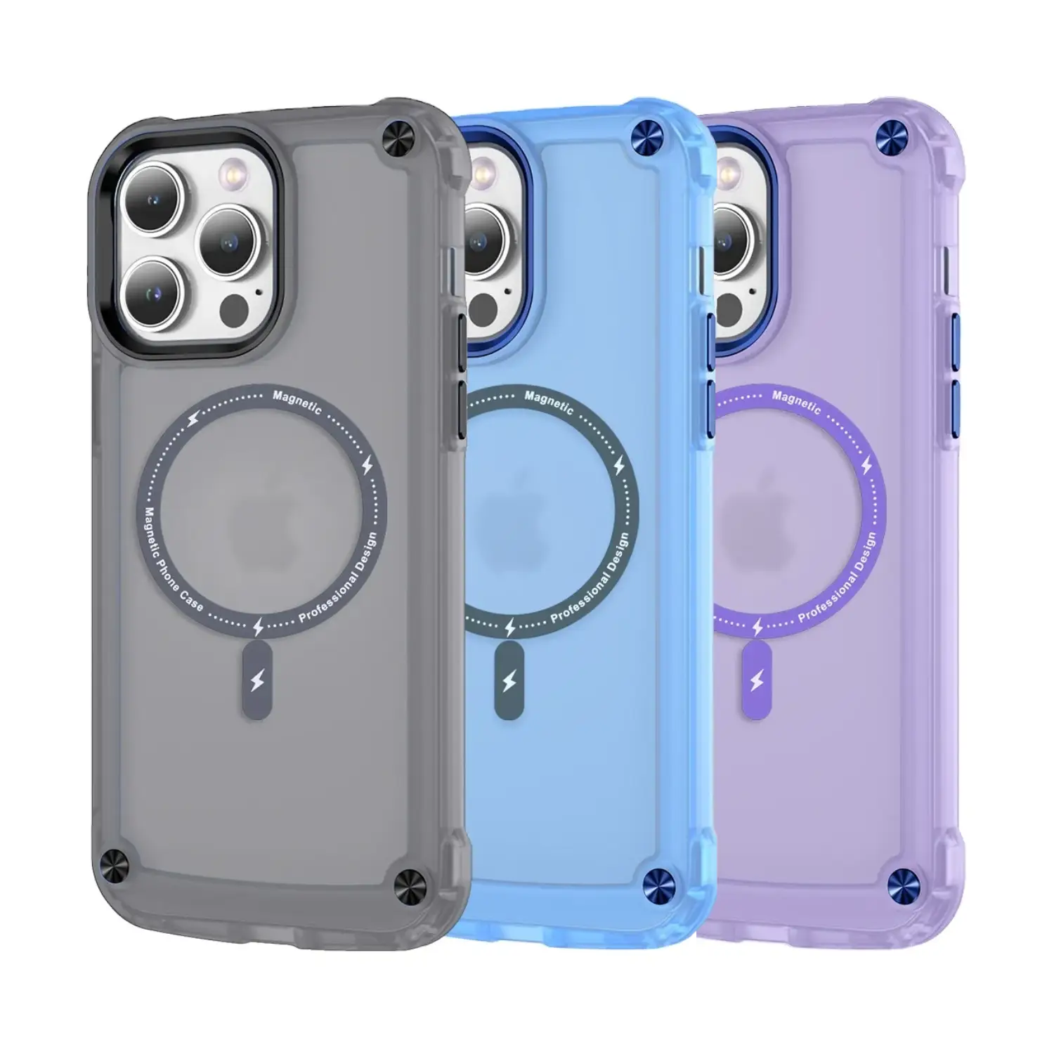iPhone 13 Series Wave Armor Matte Magsafe Shield Case