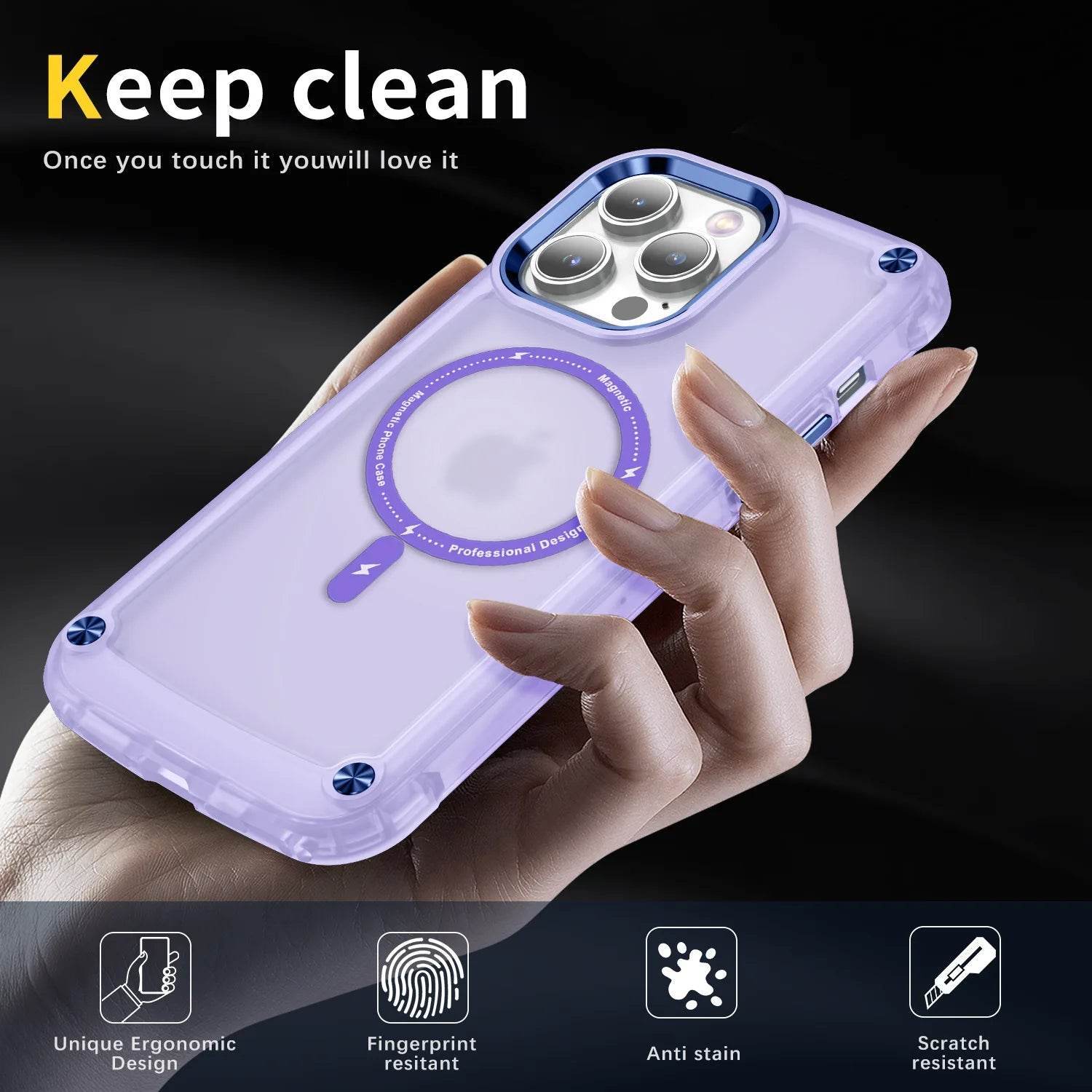 iPhone 16 Series Wave Armor Matte Magsafe Shield Case - Million Cases