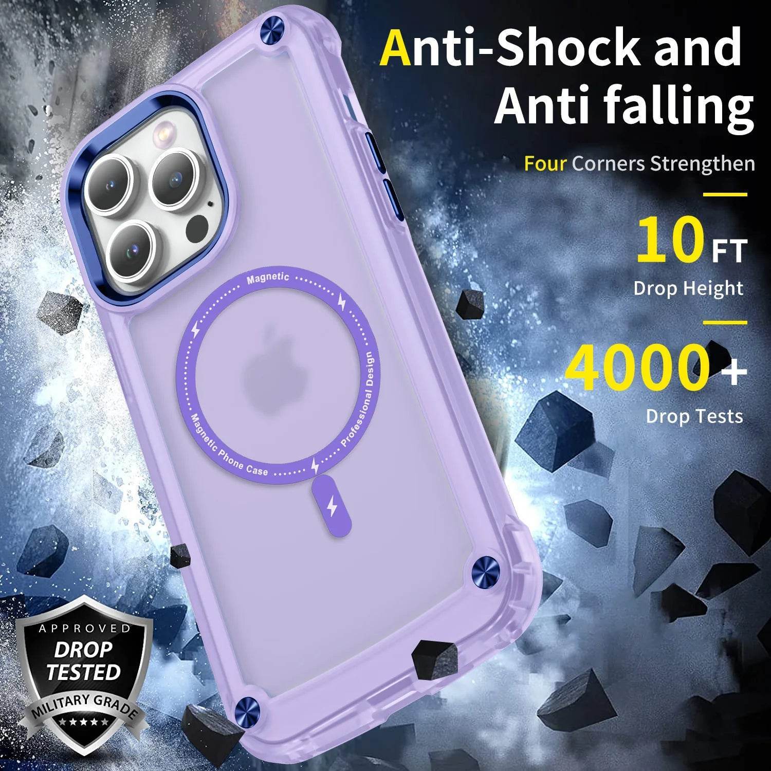 iPhone 16 Series Wave Armor Matte Magsafe Shield Case - Million Cases