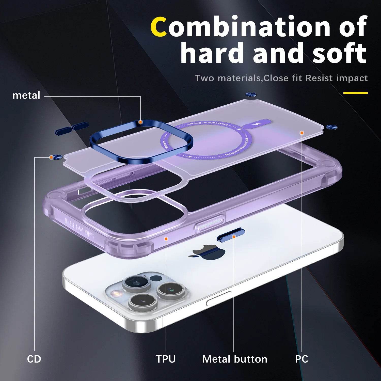 iPhone 16 Series Wave Armor Matte Magsafe Shield Case - Million Cases