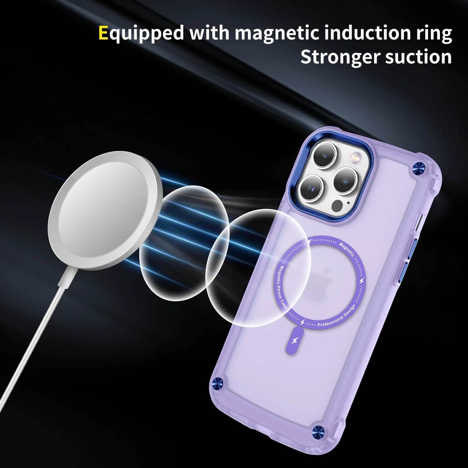 iPhone 16 Series Wave Armor Matte Magsafe Shield Case - Million Cases