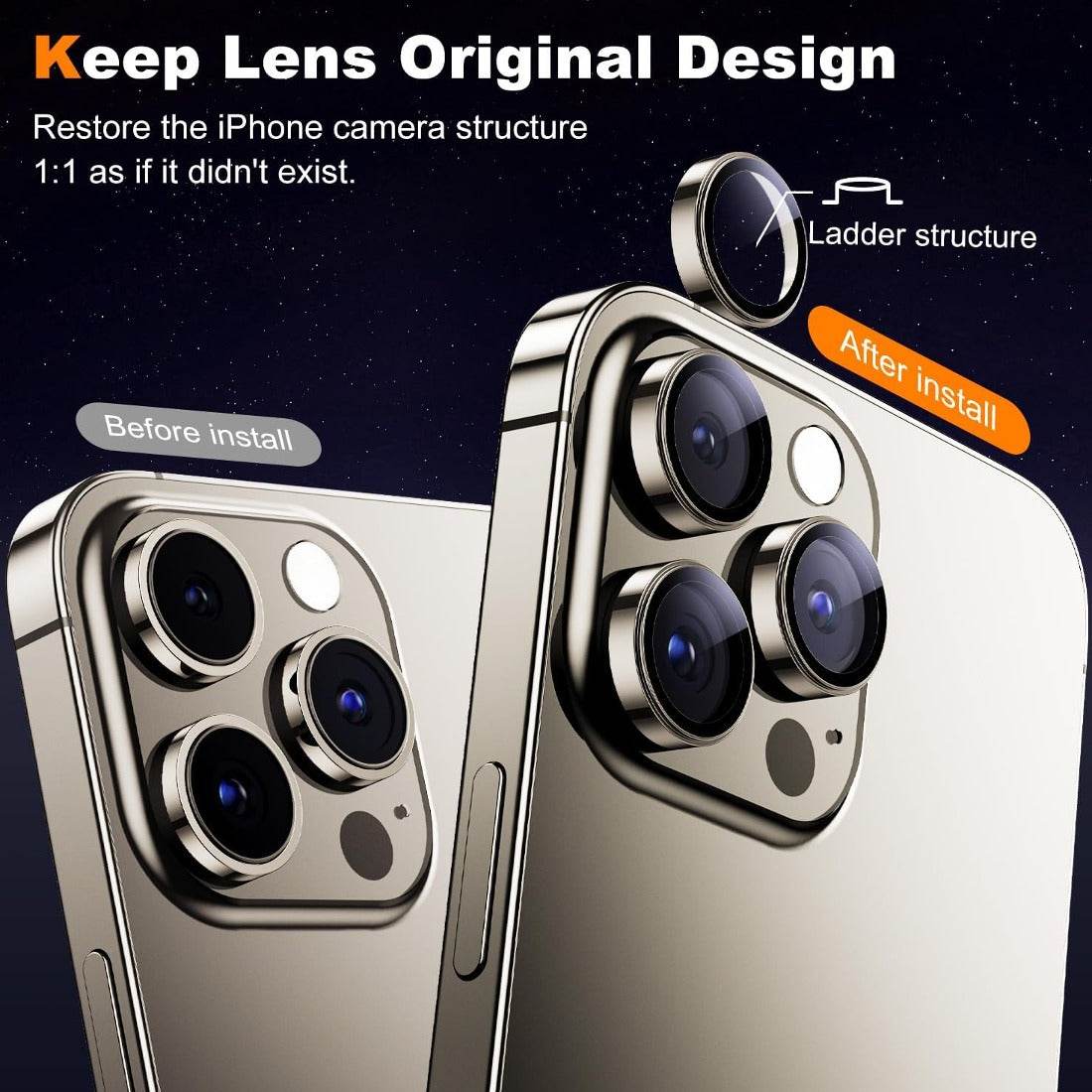 iPhone Series Camera Ring Lens Protector - Million Cases