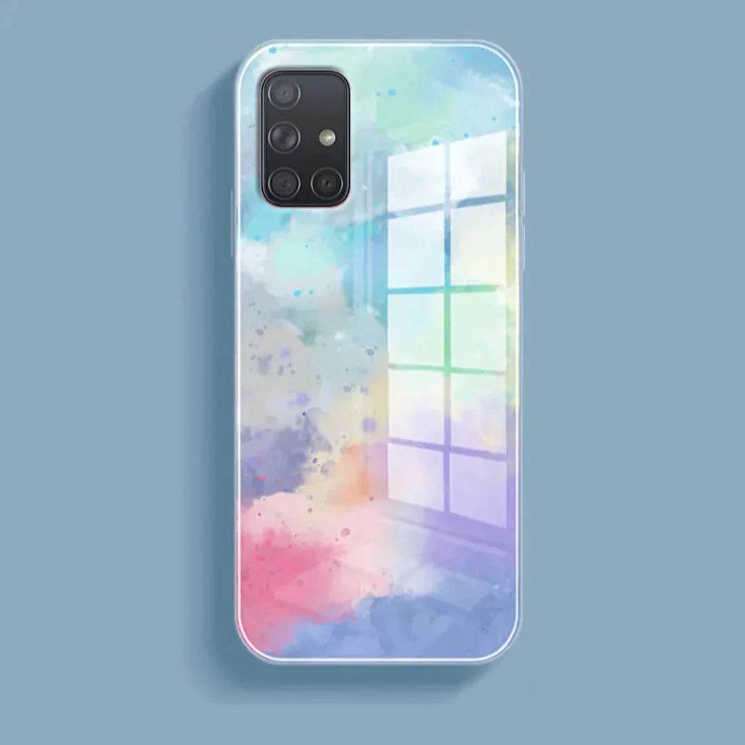 Galaxy Series for Watercolor Splatter Glass Back Case - Million Cases