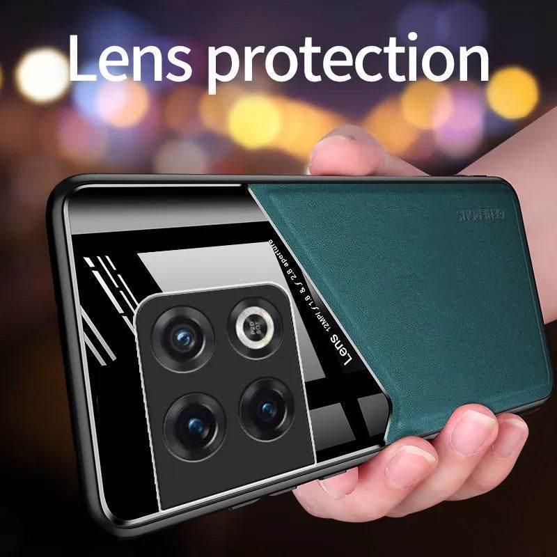 OnePlus 11R Vintage Leather Magnetic Holder Case - Million Cases