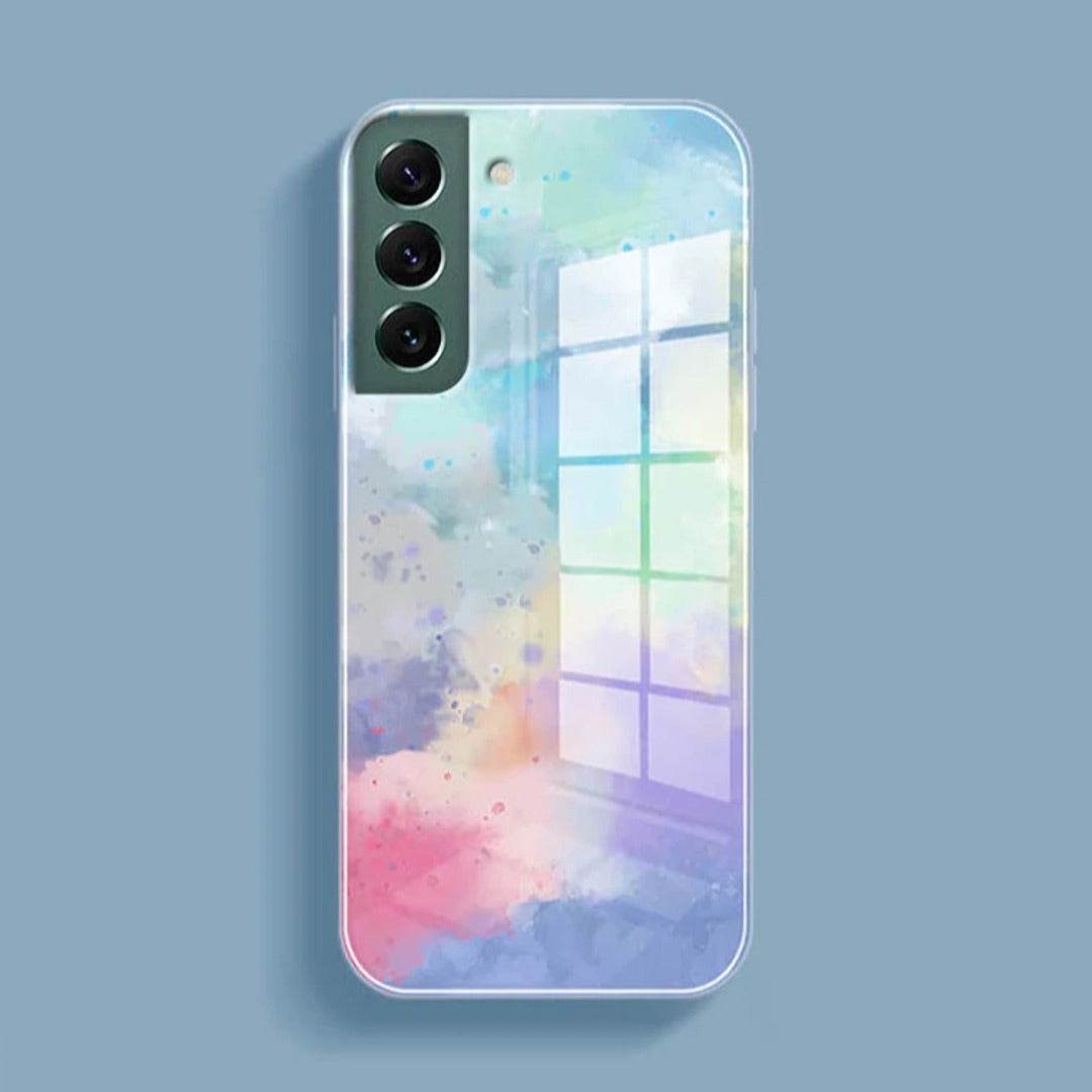 Galaxy Series for Watercolor Splatter Glass Back Case - Million Cases