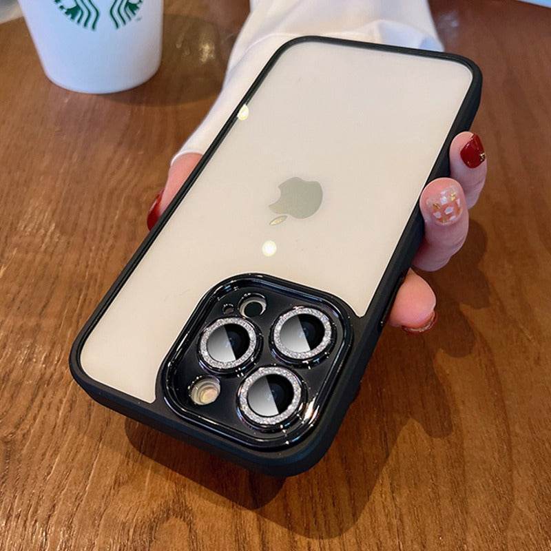 iPhone 13 Series Diamond Camera Lens Clear Bumper Case - Million Cases