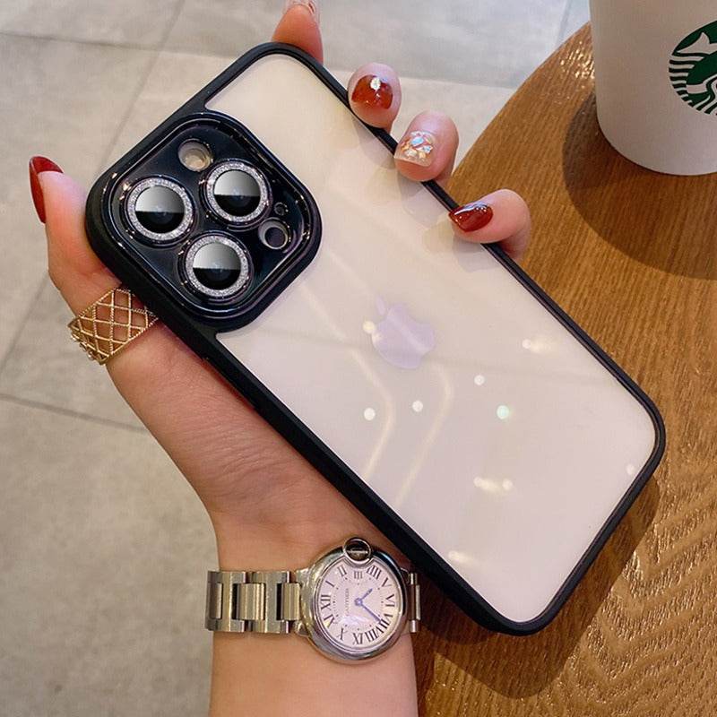 iPhone 13 Series Diamond Camera Lens Clear Bumper Case - Million Cases