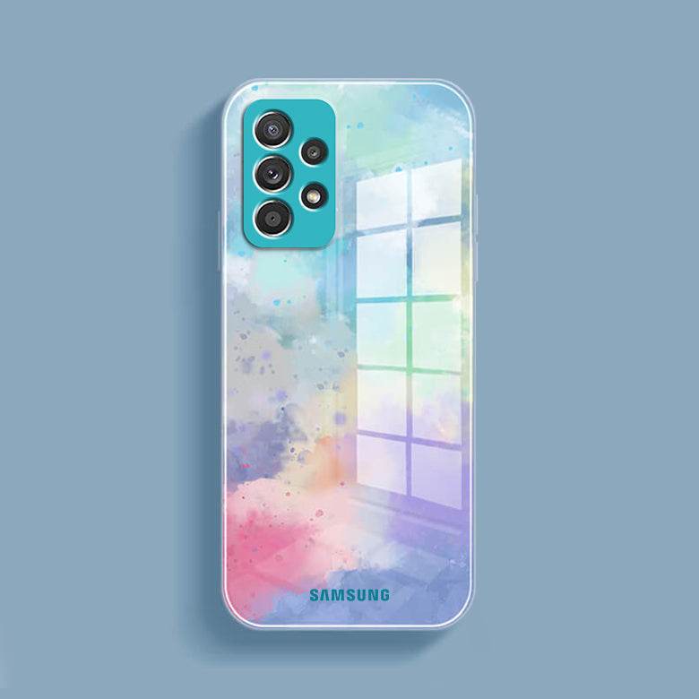 Galaxy Series for Watercolor Splatter Glass Back Case - Million Cases