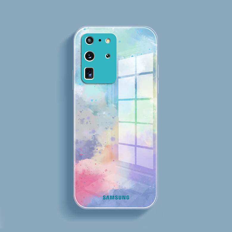 Galaxy Series for Watercolor Splatter Glass Back Case - Million Cases