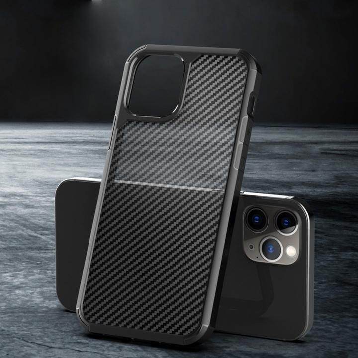 Opaque Matte Carbon Fiber TPU Armor Case - iPhone - Million Cases