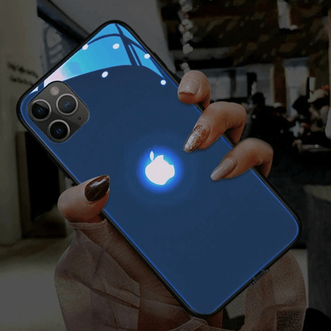 iPhone 11 Pro Max LED Logo Glass Back Case - Million Cases