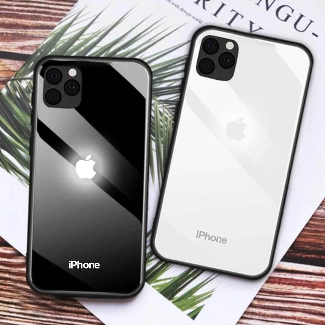 iPhone 11 Pro Max LED Logo Glass Back Case - Million Cases