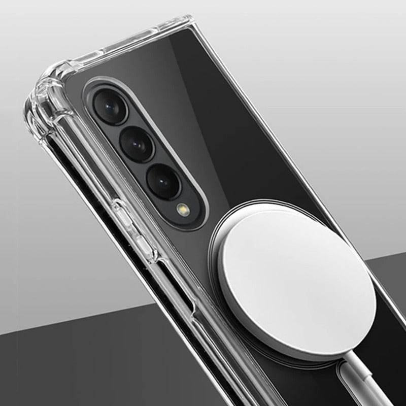Galaxy Z Fold4 Anti-Knock TPU Transparent MagSafe Case - Million Cases