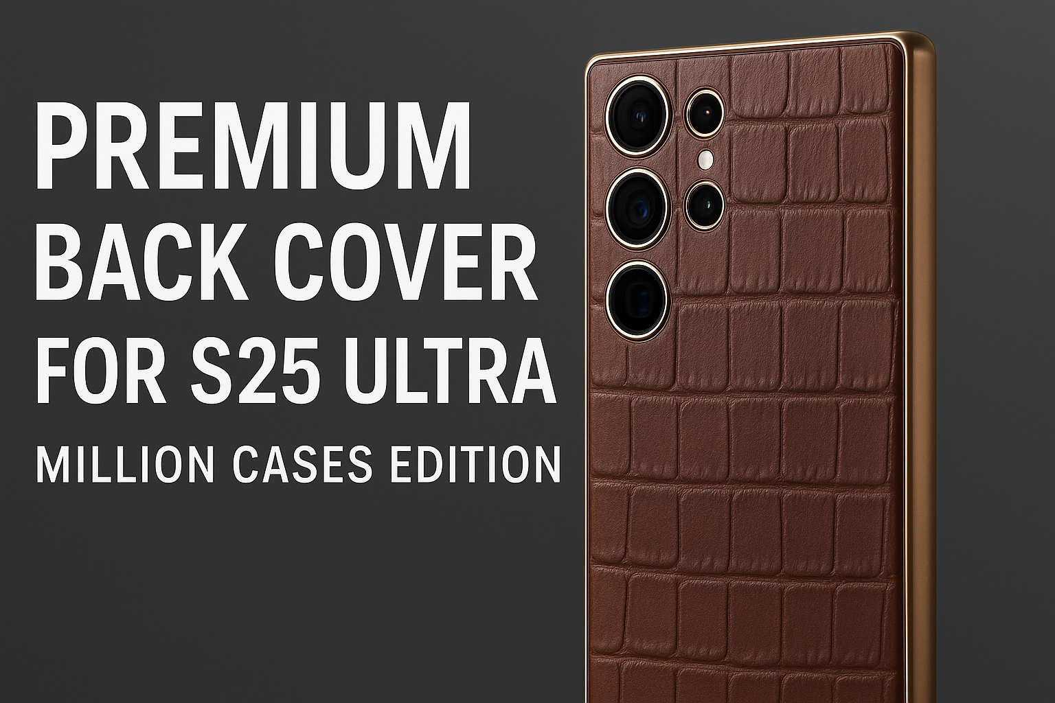Premium Back Cover for S25 Ultra | Million Cases Edition