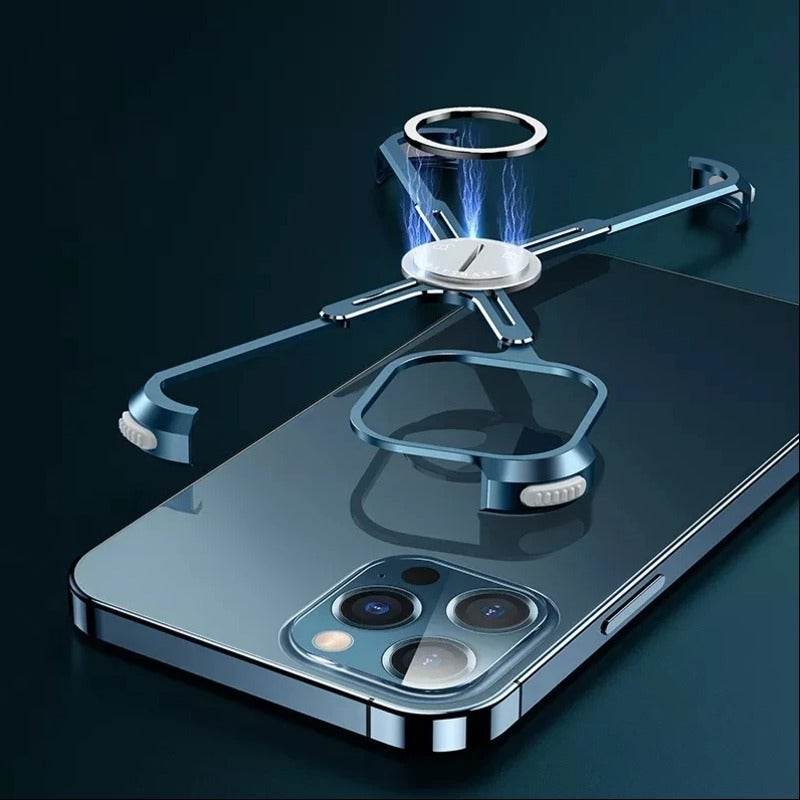 iPhone 12 Series Slim Aluminium Kickstand Bumper Frame - Million Cases 