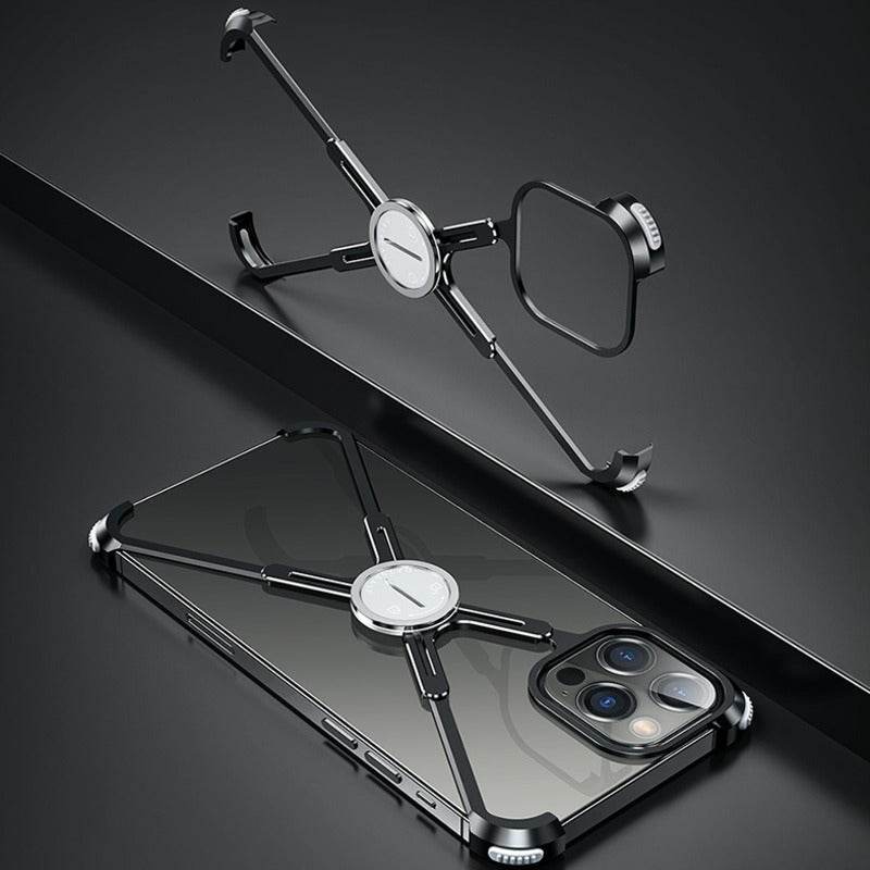 iPhone 12 Series Slim Aluminium Kickstand Bumper Frame - Million Cases 