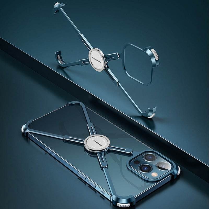 iPhone 12 Series Slim Aluminium Kickstand Bumper Frame - Million Cases 