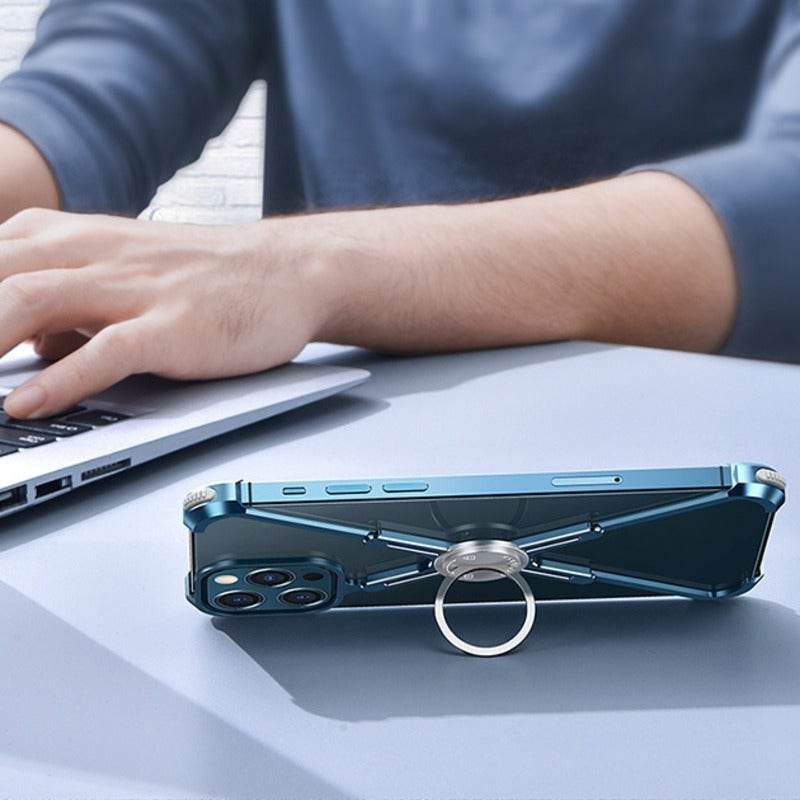iPhone 12 Series Slim Aluminium Kickstand Bumper Frame - Million Cases 