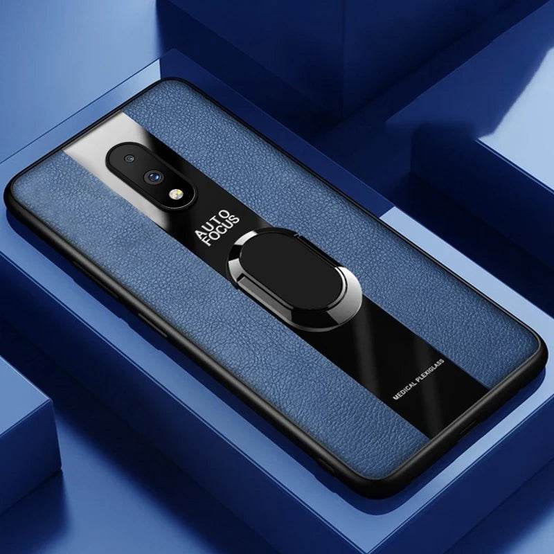Plexiglass Luxury Leather Ring Case - OnePlus - Million Cases 