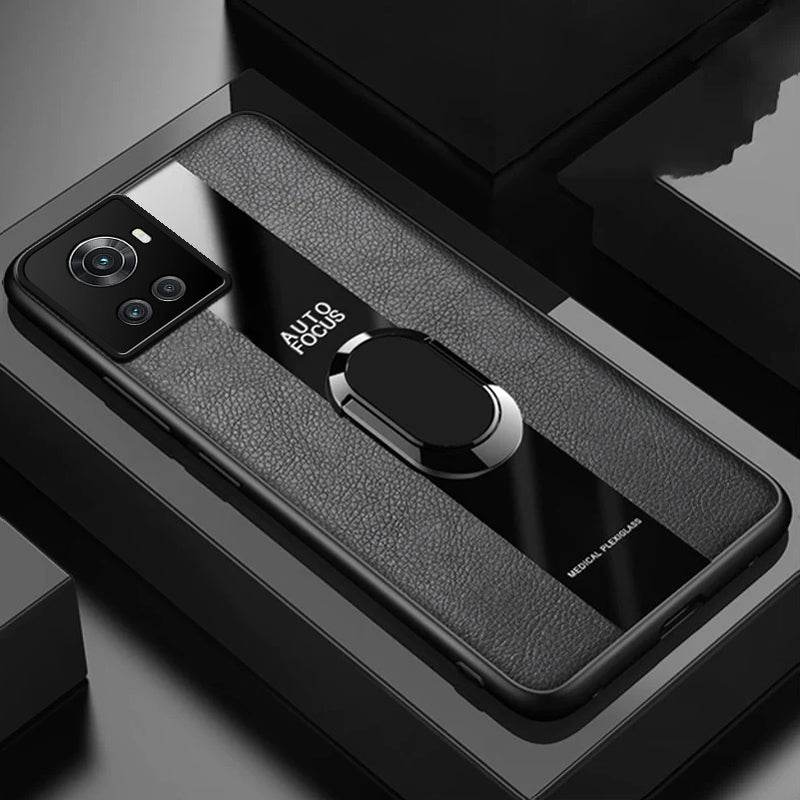 Plexiglass Luxury Leather Ring Case - OnePlus - Million Cases 