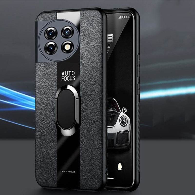 Plexiglass Luxury Leather Ring Case - OnePlus - Million Cases 