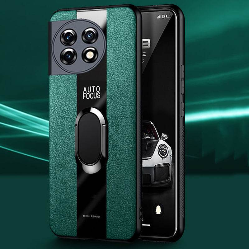 Plexiglass Luxury Leather Ring Case - OnePlus - Million Cases 