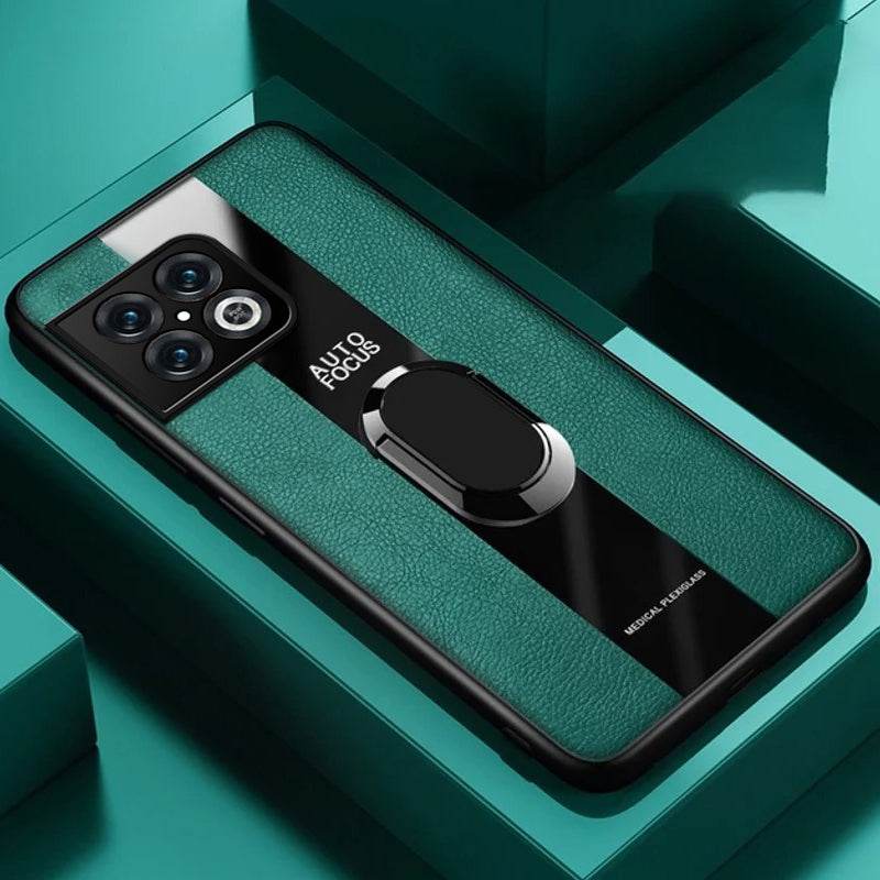 Plexiglass Luxury Leather Ring Case - OnePlus - Million Cases 