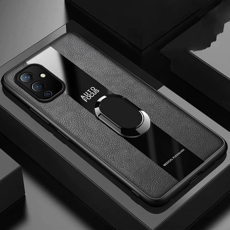 Plexiglass Luxury Leather Ring Case - OnePlus - Million Cases 
