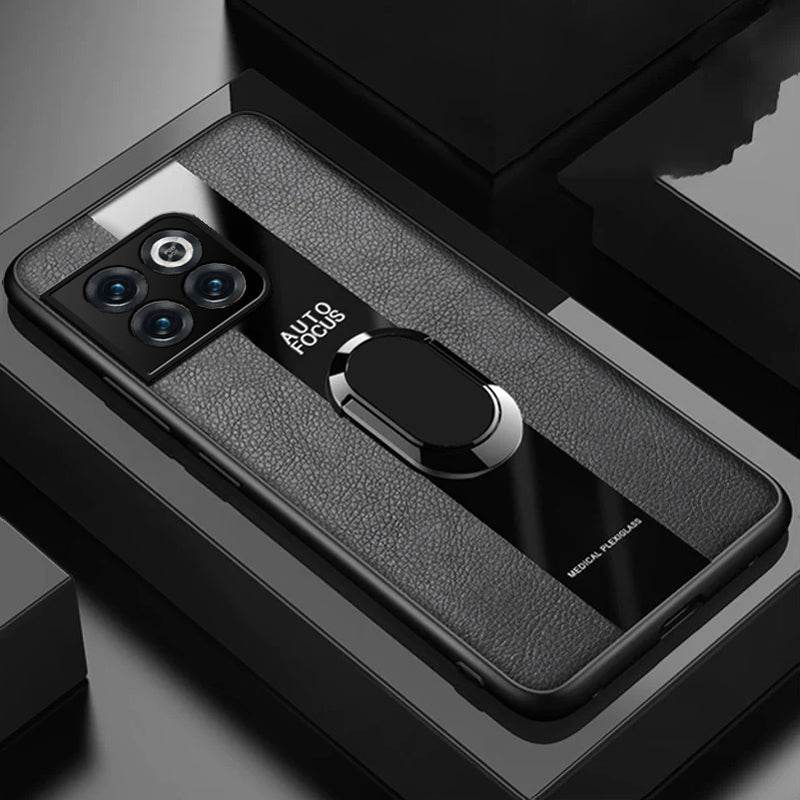 Plexiglass Luxury Leather Ring Case - OnePlus - Million Cases 