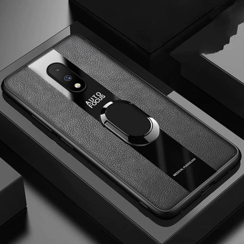 Plexiglass Luxury Leather Ring Case - OnePlus - Million Cases 