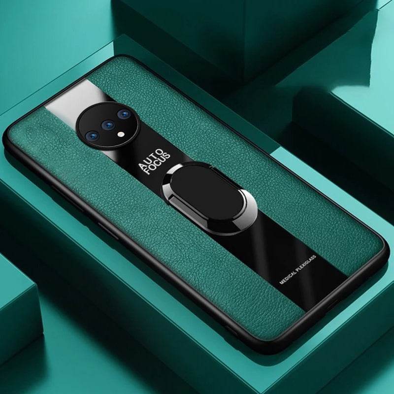 Plexiglass Luxury Leather Ring Case - OnePlus - Million Cases 