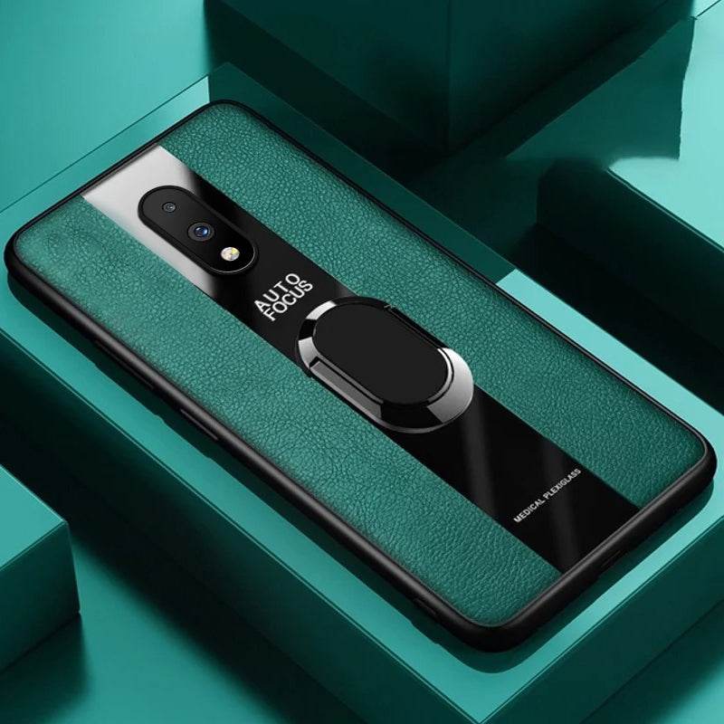 Plexiglass Luxury Leather Ring Case - OnePlus - Million Cases 