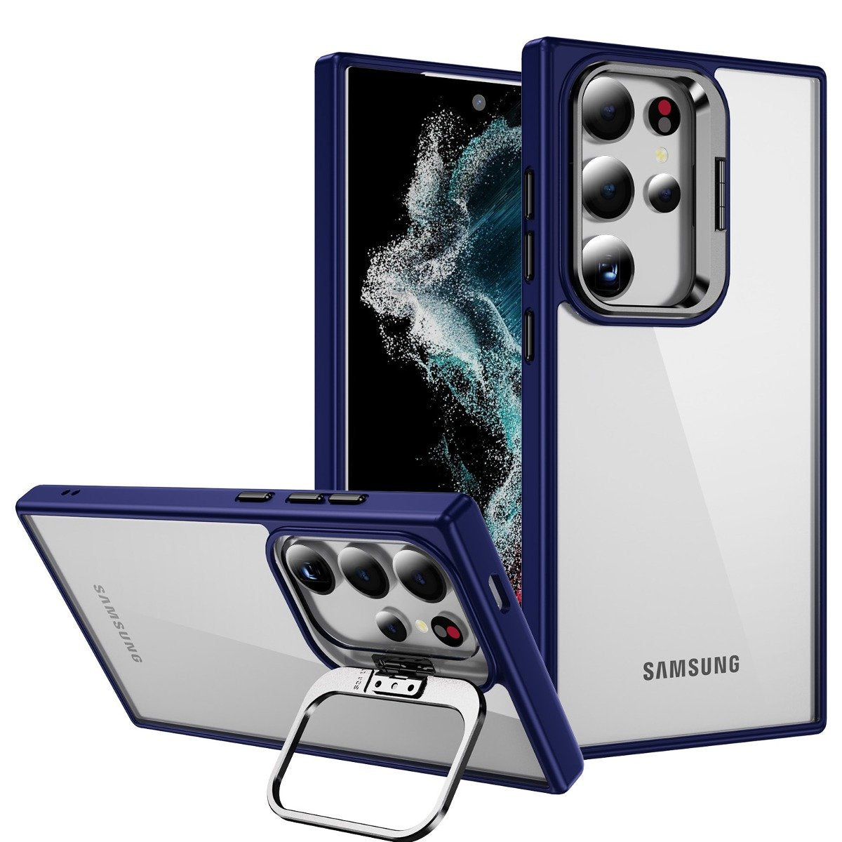 Foldable Camera Bracket Kickstand Case - Samsung