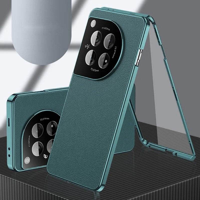 Aluminium Frame Leather Back Case - OnePlus - Million Cases 