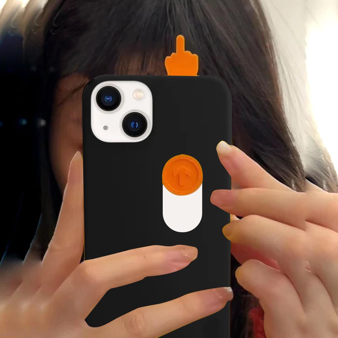 iPhone 15 Series Funky Spoof 3D Finger Sliding Case
