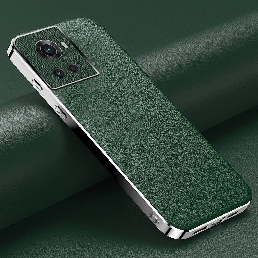 OnePlus 10R Chrome Edge Luxe Leather Case