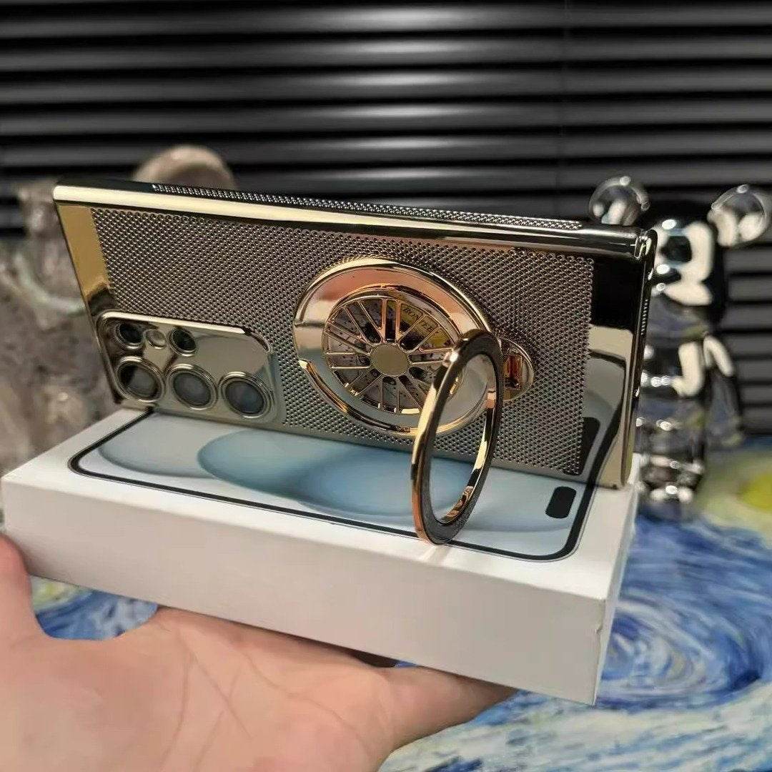 Galaxy S25 Series Brilliant Spin Rotating Wheel Stand Case - Million Cases 