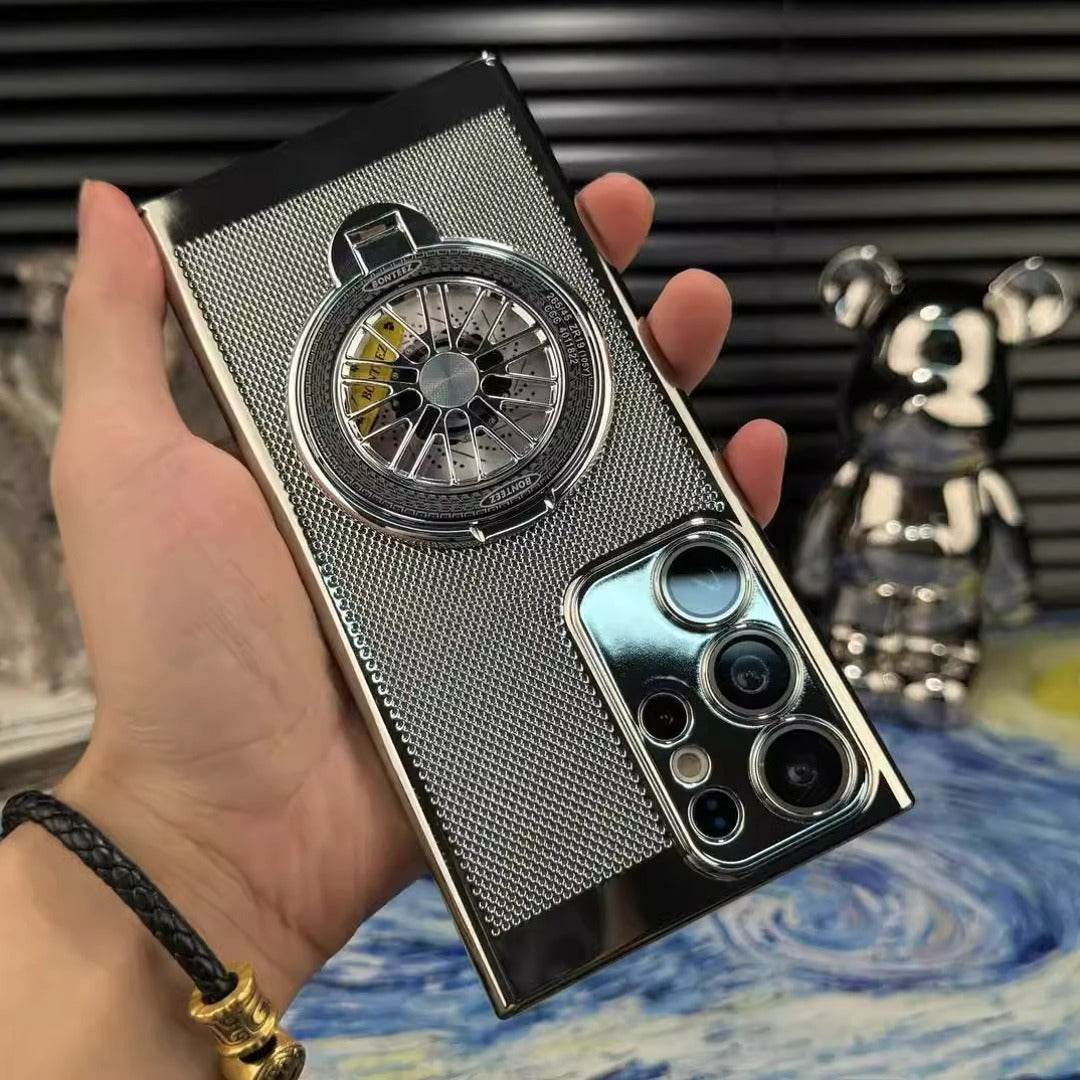 Galaxy S25 Series Brilliant Spin Rotating Wheel Stand Case - Million Cases 